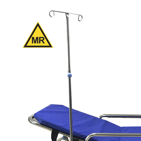 MRI I.V pole for fixed MR gurney / sretcher / for 1.5T and 3.0T MR equipment