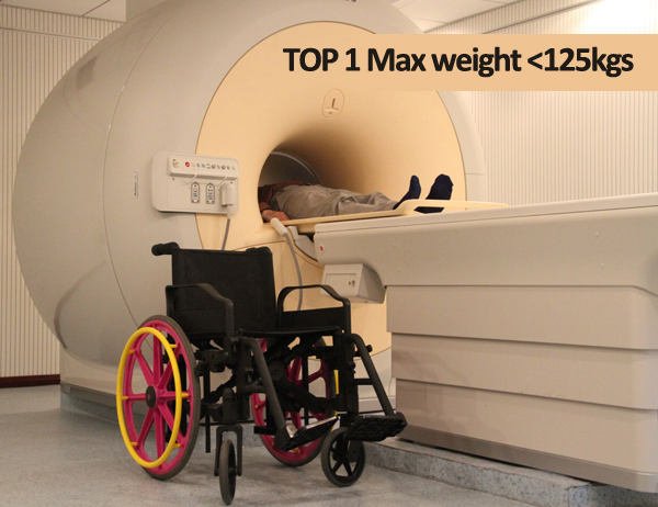 Non-magnetic wheelchair /MRI wheelchair/ for1.5T and 3.0T MR equipment