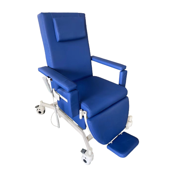 Electric chemotherapy chair with height adjustable