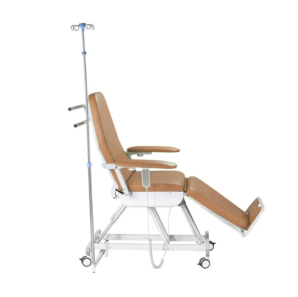 Electric dialysis chair with 4 motors