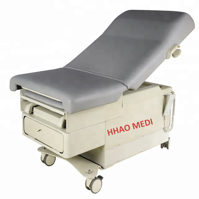 Electric gynecological chair with drawers