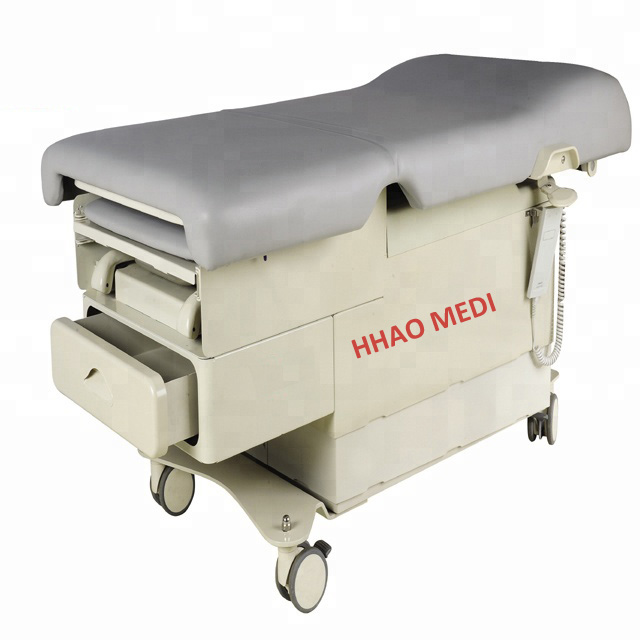 Electric gynecological chair with drawers