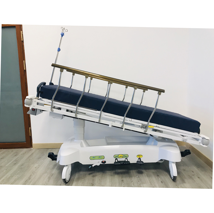 Radiolucent Hydraulic Stretcher with Weighing System