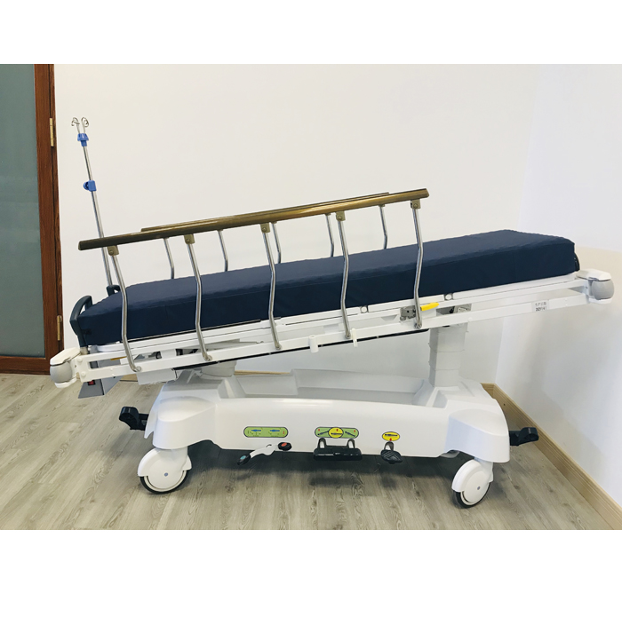 Radiolucent Hydraulic Stretcher with Weighing System