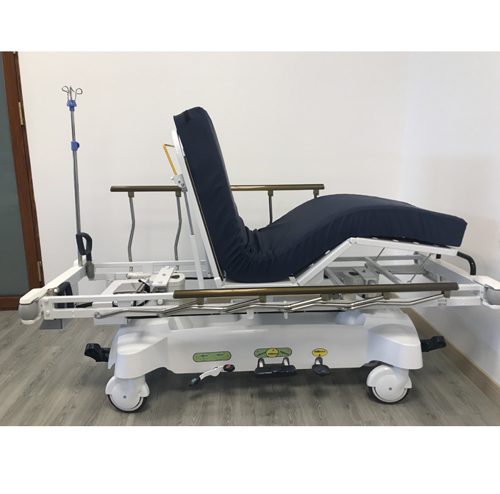 Radiolucent Hydraulic Stretcher with Weighing System