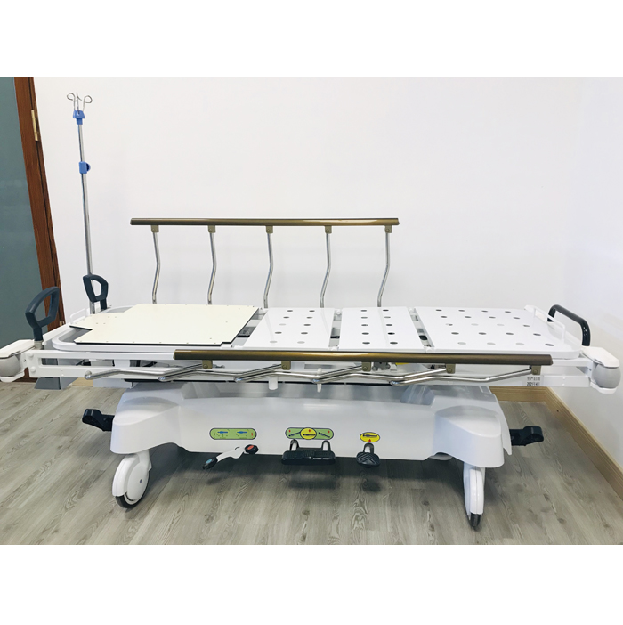Radiolucent Hydraulic Stretcher with Weighing System