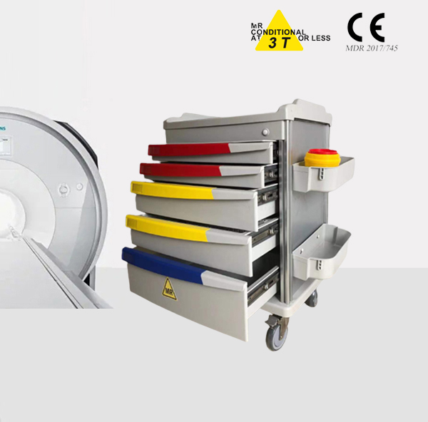 MRI compatible emergency cart/ Plastic material
