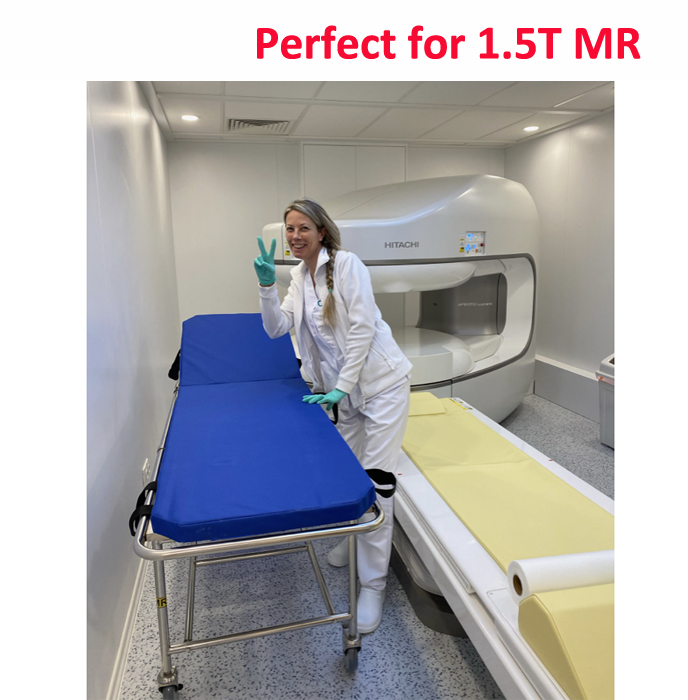 Non-magnetic stretcher 1.5T fixed height / MR conditional to 1.5T