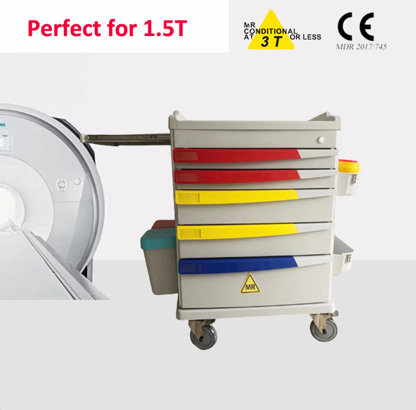 MRI compatible emergency cart/ Plastic material