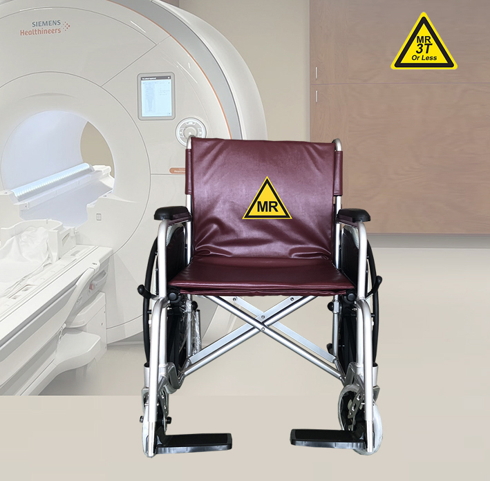 Nonmagnetic MRI wheelchair for 1.5T and 3.0 TESLA