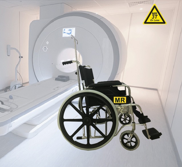 Anti-magnetic Wheelchair for MRI/ MR conditional to 1.5T and 3.0T/ 20