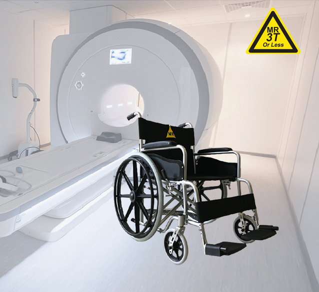 Anti-magnetic Wheelchair for MRI/ MR conditional to 1.5T and 3.0T/ 20