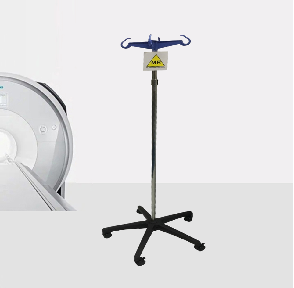 MRI Non-Ferromagnetic 4 Hook mobile IV Pole