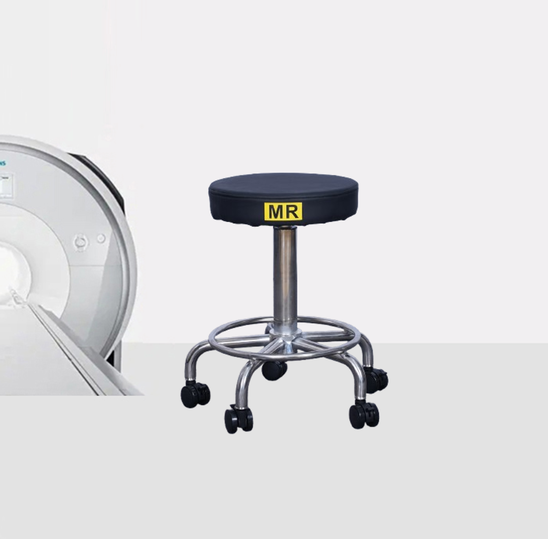 MRI compatible stool for MR room use/ height adjustabel