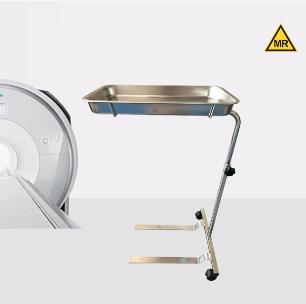 Stainless steel MRI Mayo Table
