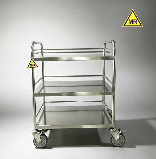 MRI compatible instrument trolley for 1.5T and 3.0T MR system