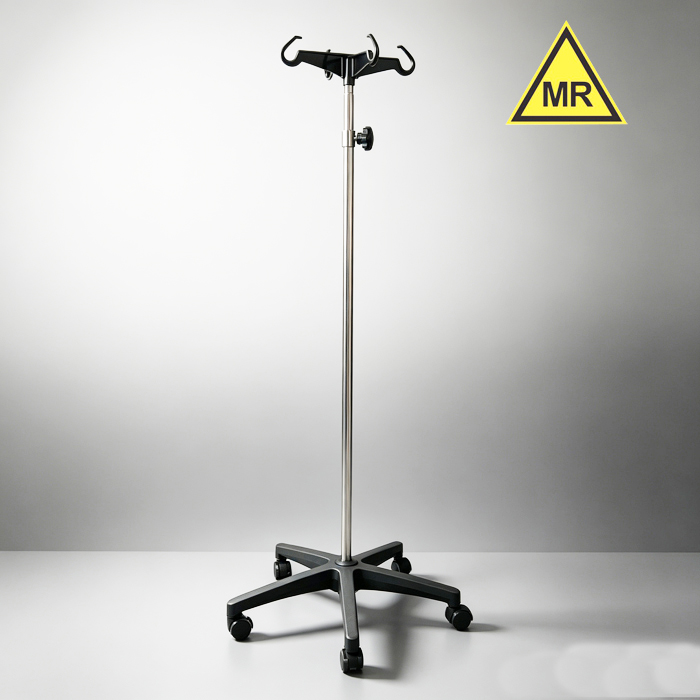 MRI Non-Ferromagnetic 4 Hook mobile IV Pole